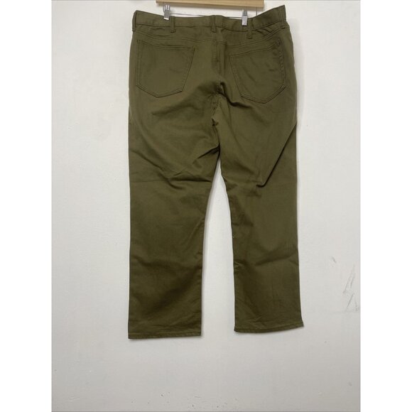 Banana Republic Mens 38x30 Dark Green Khaki Denim Jeans Slim Fit Straight Leg - Picture 3 of 6